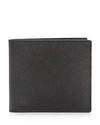 Smythson Leather Bi-fold Wallet In Black