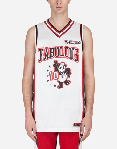 Dolce & Gabbana Tank Top With Patch In White
