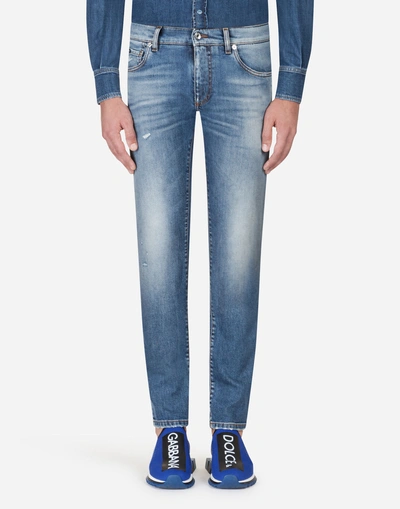 Dolce & Gabbana Stretch Jeans Skinny Fit In Blue