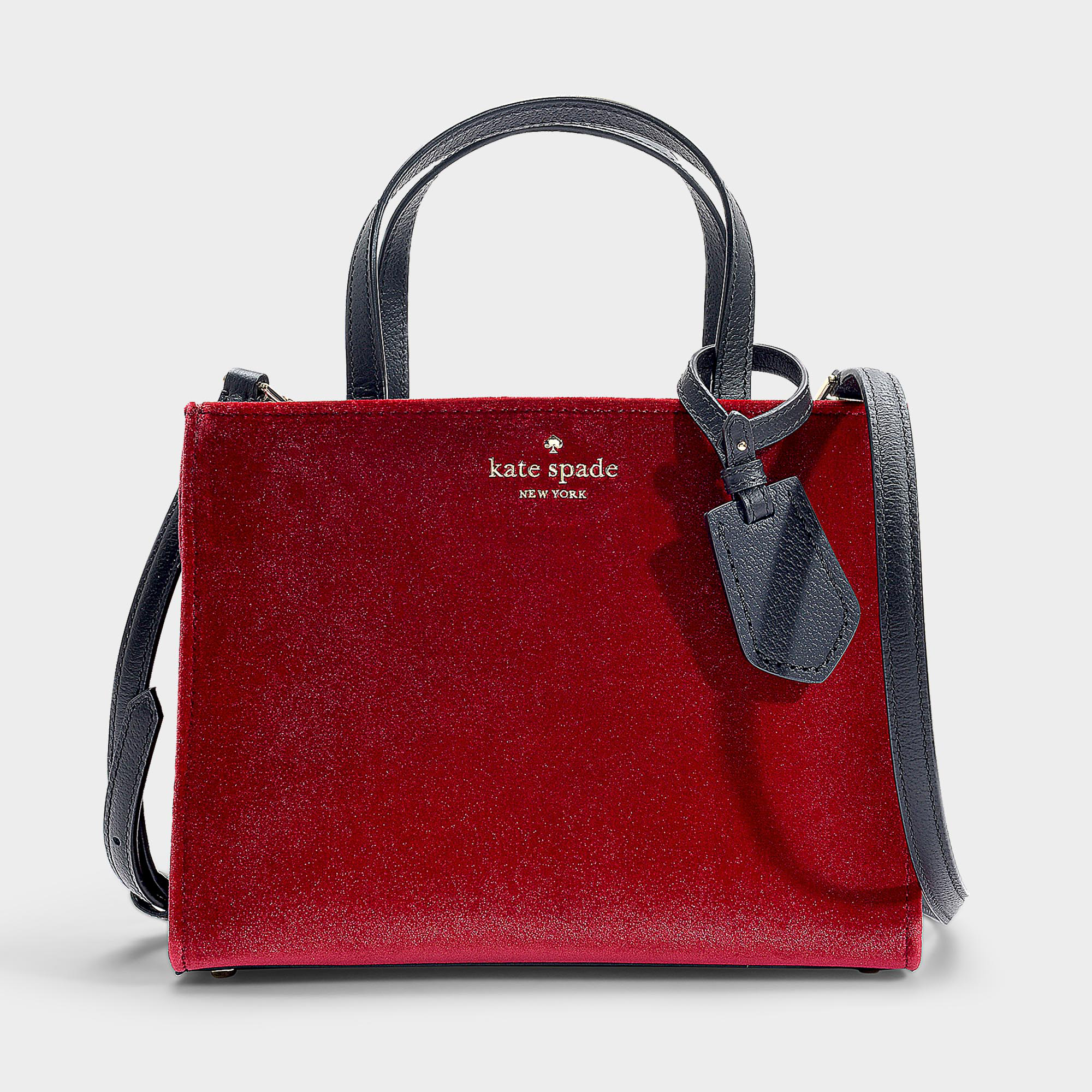 Kate Spade New York | Sam Thompson Street Velvet Bag In Red Cotton ...