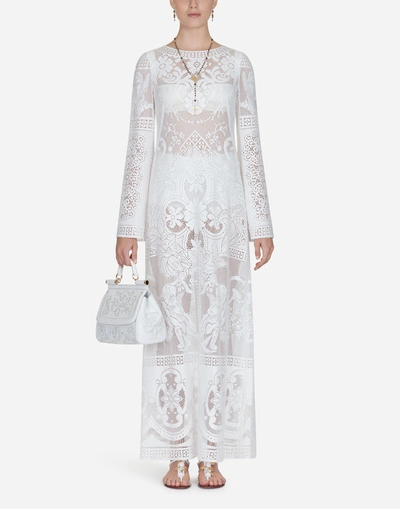 Dolce & Gabbana Lace Dress In White