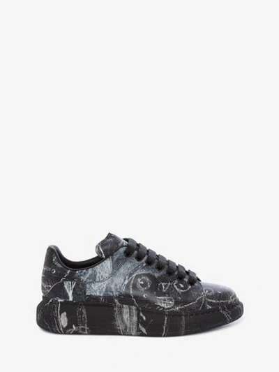 Alexander Mcqueen John Deakin Oversized Sneaker In Black/ivory