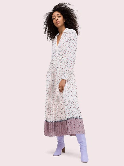 Kate Spade Lips Script Midi Dress In French Cream | ModeSens 