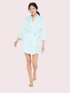 Kate Spade Bridal Happily Ever After Robe In Aqua