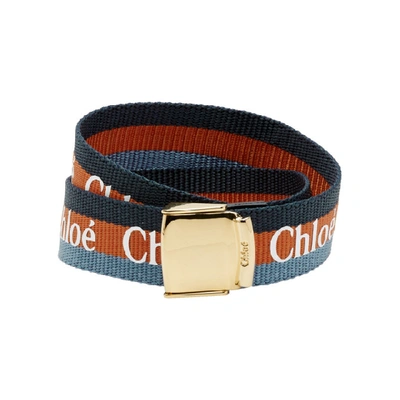 Chloé Chloe Blue Valmy Bracelet In 44f Vinylbl