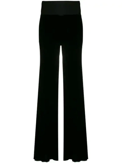 Rick Owens Flared Trousers In Black