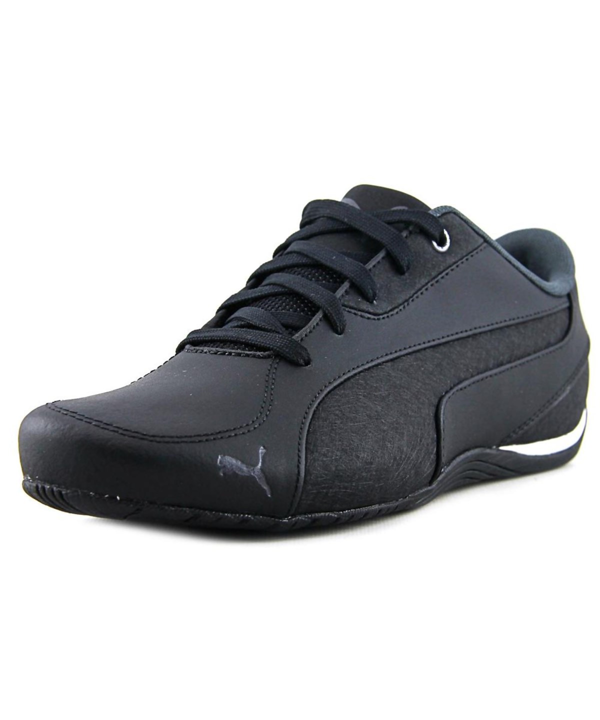 Puma Drift Cat 5 Round Toe Leather Sneakers' In Black | ModeSens