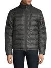 Canada Goose Lodge Down Jacket In Graphite Black
