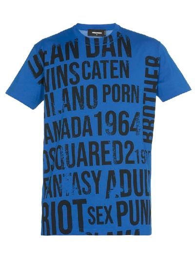 Dsquared2 Cotton T-shirt In Blue