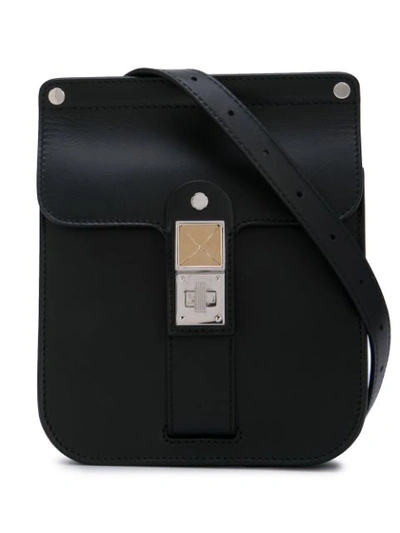 Proenza Schouler Ps11 Box Leather Crossbody Bag In Black