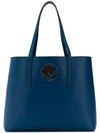 Fendi Ff Tote Bag In Blue