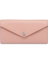 Miu Miu 'madras' Portemonnaie In F0615 Orchid Pink