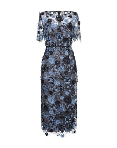 Antonio Marras Floral Embroidered Shift Dress - 蓝色 In Blue