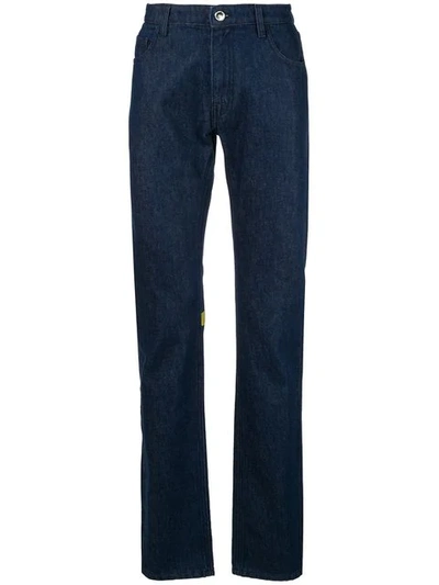 Raf Simons Slim Denim Chinos In Blue