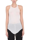 Rick Owens Off-white Silk Rib Classic Tank Top