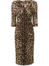 Dolce & Gabbana Leopard Print Dress - Brown