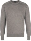 Belstaff Crew Neck Sweater In Grey