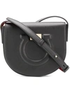 Ferragamo Gancini Crossbody Bag In Black