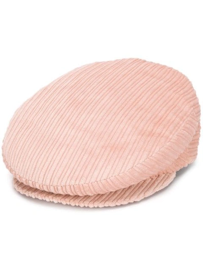 Isabel Marant Baker Boy Cord Hat In Pink