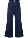 Miu Miu Cropped Flared Jeans - Blue