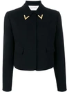 Valentino V Hardware Jacket In Black