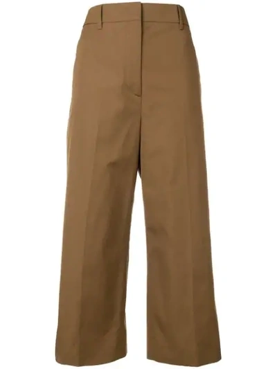 Prada Klassische Cropped-hose In F0005 Tabacco