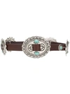 Alberta Ferretti Western Buckled Belt In Brown