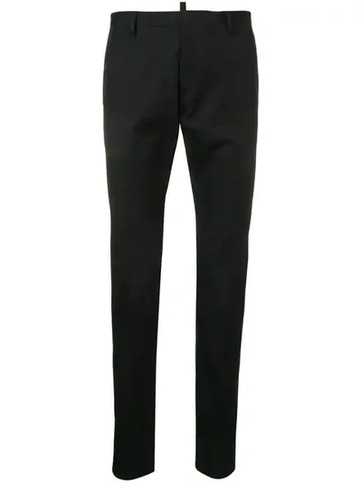 Dsquared2 Tailored Chino Trousers In Black