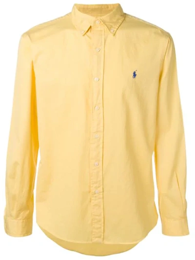 Ralph Lauren Button Down Shirt In Yellow
