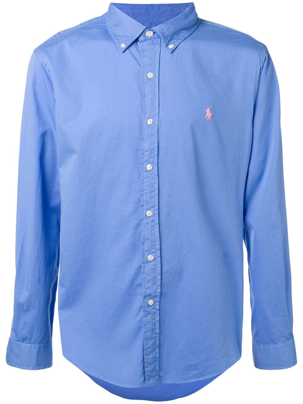 Ralph Lauren Button Down Shirt - Blue | ModeSens