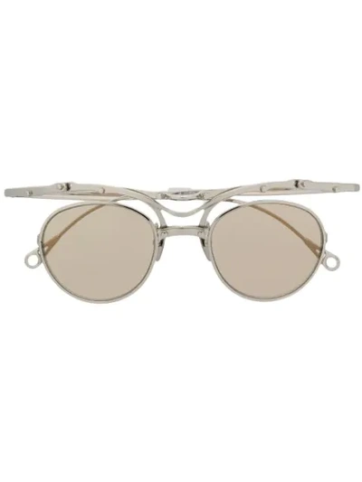 Innerraum Round Shaped Sunglasses In Silver
