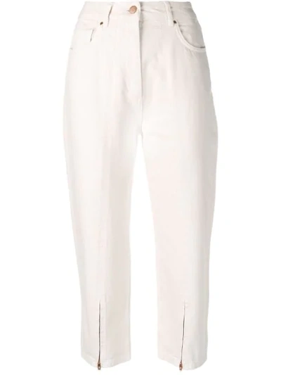 Aalto Cropped Jeans In Neutrals