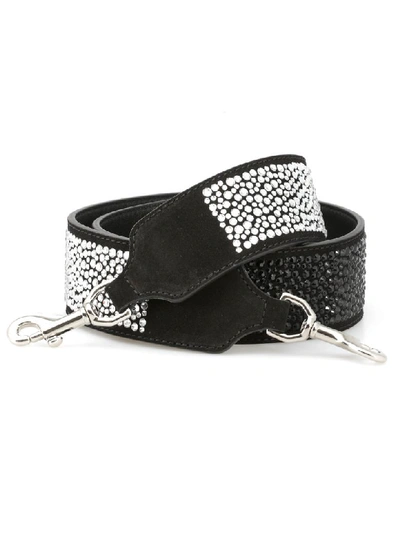 Kate Cate Shiny Fall Shoulder Strap In Black