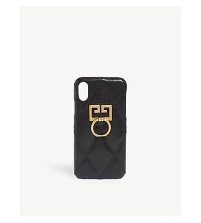 Givenchy Gg Logo Iphone X/xs Case In Black