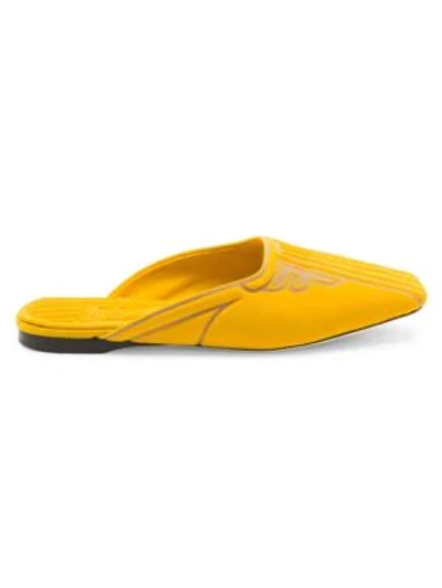 Fendi Ffreedom Lycra Driver Loafers In Yellow