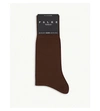 Falke Tiago Cotton-blend Socks In Chocolate