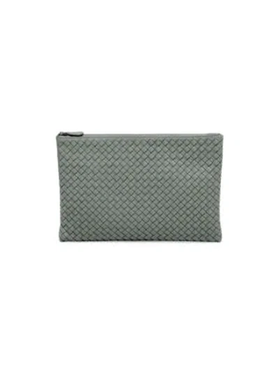 Bottega Veneta Leather Pouch In Tourmaline