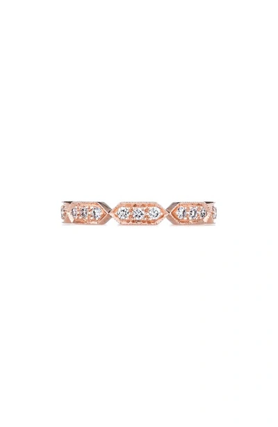 Sethi Couture Art Deco Diamond Band Ring In Gold