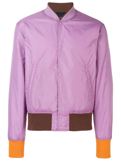 Acne Studios Mills Face Bomber Jacket - Purple