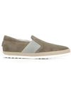 Tod's Men's Suede Slip On Sneakers In Neutrals