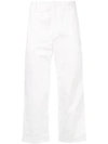 N°21 Cropped Tailored Trousers In White