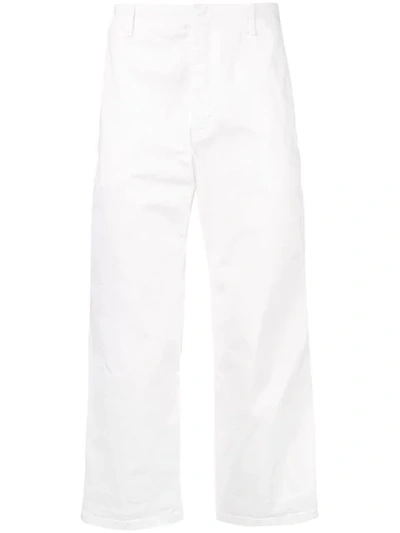 N°21 Cropped Tailored Trousers In White