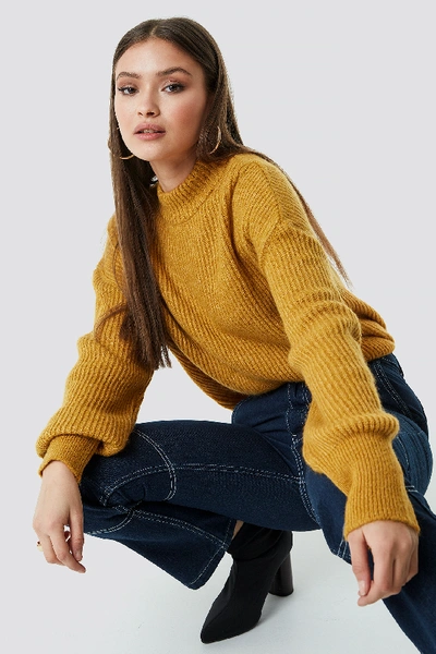 Chloé High Neck Knitted Sweater - Yellow