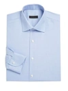 Saks Fifth Avenue Collection Textured Hoodstooth Dress Shirt In Blue