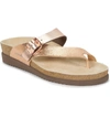 Mephisto Helen Mix Sandal In Nude Venise/ Pink Leather