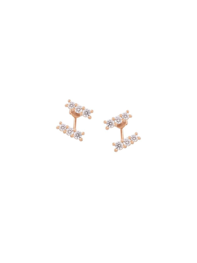 Alinka 18kt Rose Gold Lara Diamond Right Earring In Metallic