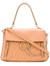 Chloé Faye Day Medium Handbag In Blushy Leather In Basic