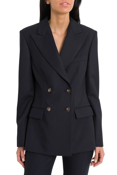 Cedric Charlier Double-breasted Blazer In Blue