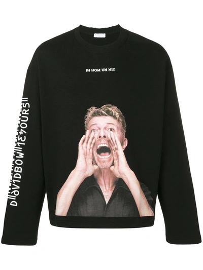 Ih Nom Uh Nit 'bowie Scream' Sweatshirt In Black