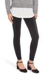 Commando Perfect Control Top Velvet Leggings In Black